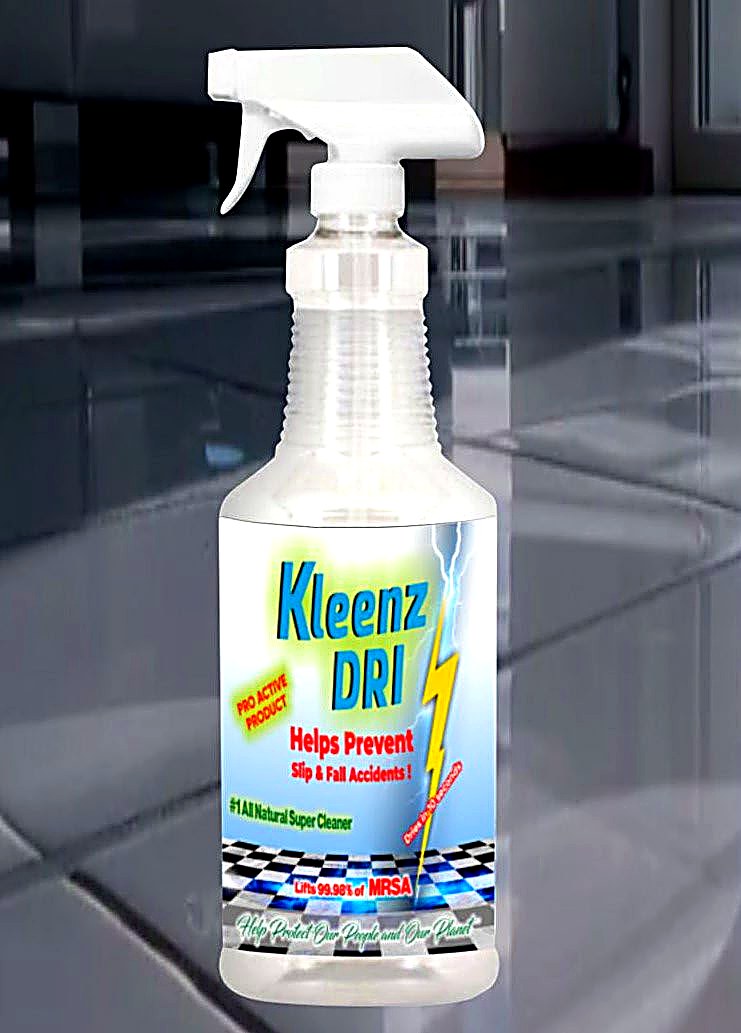 Kleenz Dri all-natural super cleaner spray bottle